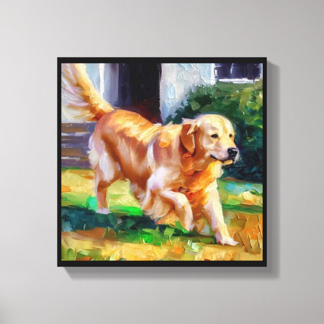 Toile Chien Retriever doré (Recto)