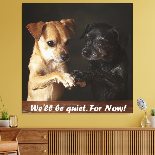 Toile Chiens Bruyants (Insitu(Salon))