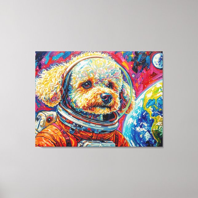 TOILE CHIENS DANS L'ESPACE-CANICHE 10 (Recto)