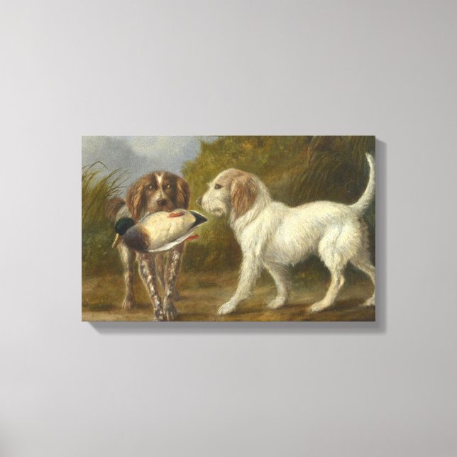 Toile Chiens de chasse (par Carlo Ademollo) (Recto)