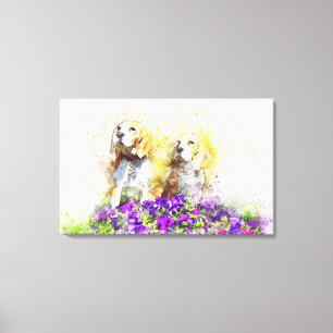 Toile Chiens jumeaux