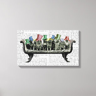 Toile Chiens sur Sofa