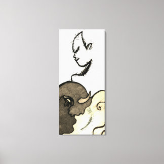 Toile Chiffre d'affaires des Amérindiens et des Buffalo