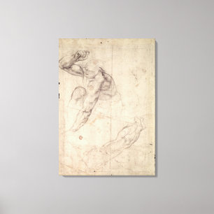 Toile Chiffre masculin étude