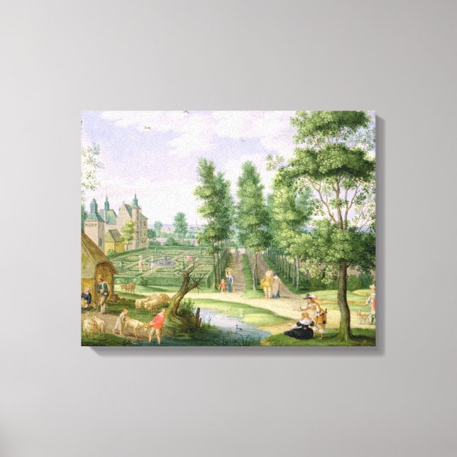 Toile Chiffres dans les motifs d'une maison de campagne (Recto)