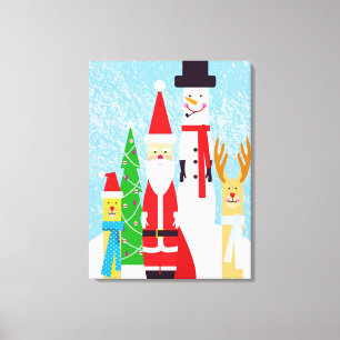 Toile Chiffres de Noël