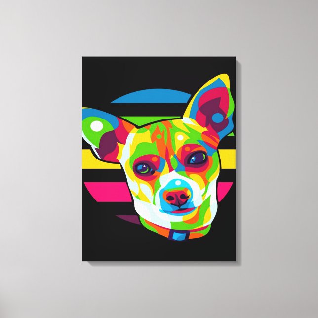 Toile Chihuahua Head_Dog Lover (Recto)