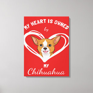 Toile Chihuahua Heart_Amoureux des chiens