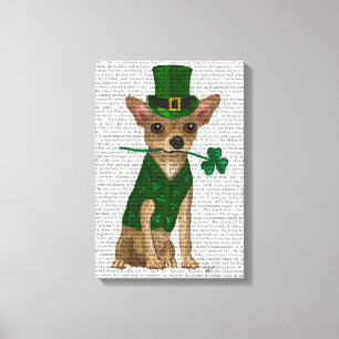 Toile Chihuahua Leprechaun
