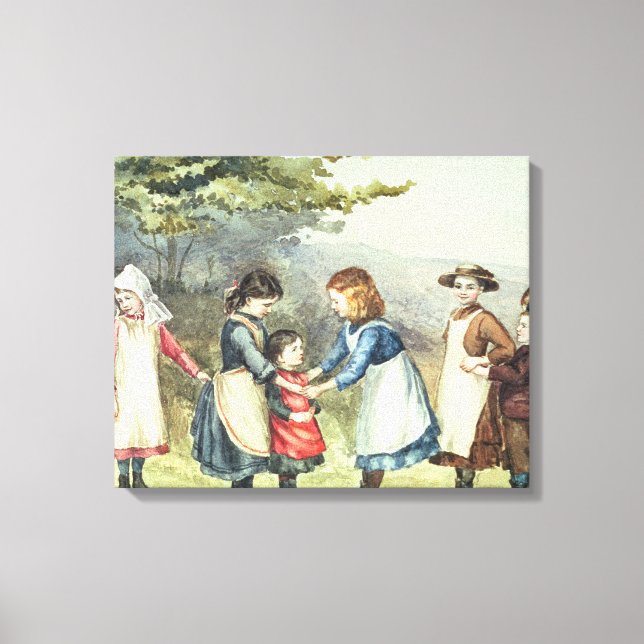Toile Children's Games, c.1880 (w/c sur paper) (Recto)