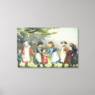 Toile Children's Games, c.1880 (w/c sur paper)