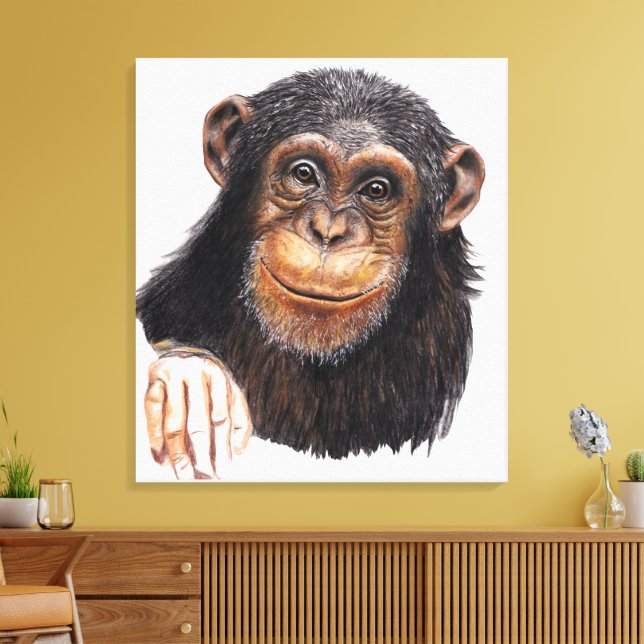 Toile Chimpanzé Charmant (Insitu(Salon))