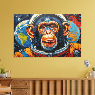 TOILE CHIMPANZEE IN SPACE-6