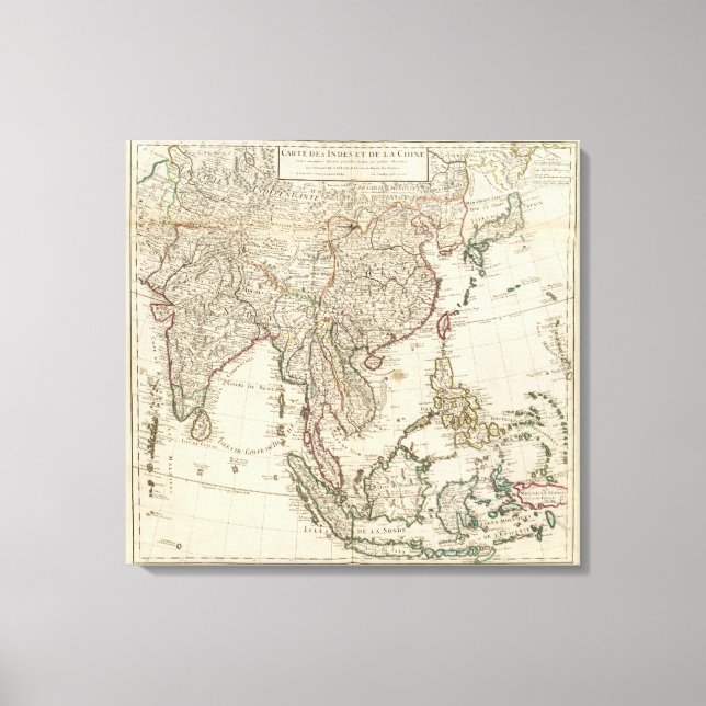 Toile Chine, Inde, Asie (Recto)