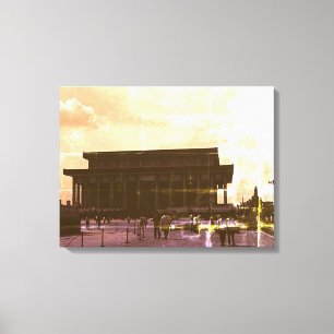 Toile Chine vintage Mausolée Pekin Mao Tse Tung