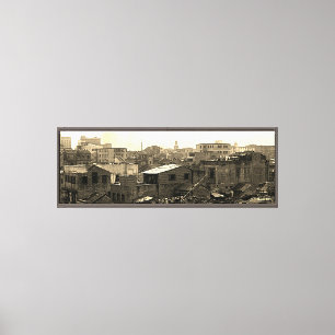 Toile Chine vintage ville de Canton