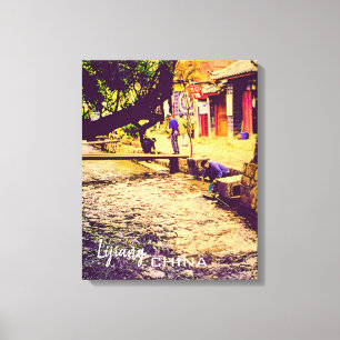 Toile Chine Voyage province de Lijiang Yunnan