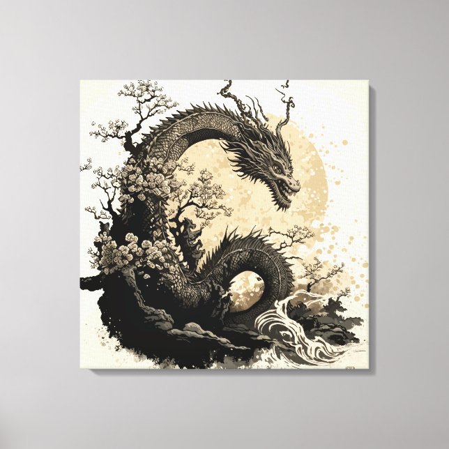 Toile Chinese dragon 2 (Recto)