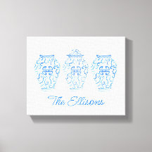 Chinoiserie Aquarelle Ginger Jar Vase