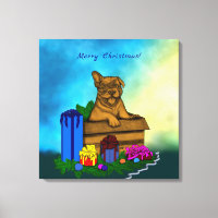 Chiot dans une boîte, Joyeux Noël