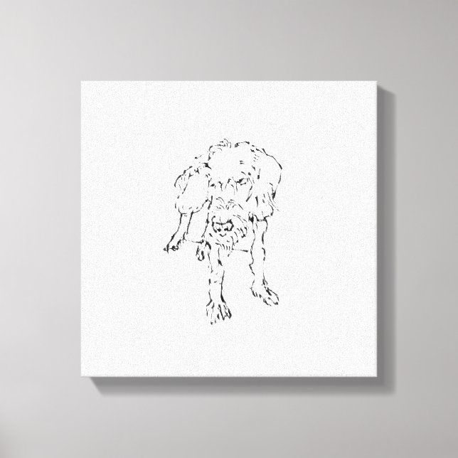 Toile Chiot de teckel à poil dur mignon (Recto)