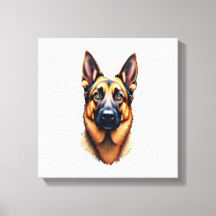 Toile Chiot Mignon Chien Berger Allemand (4)