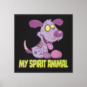 Toile Chiots Zombie Est Mon Animal Spirituel