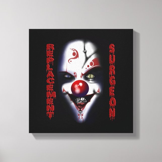 Toile Chirurgien de remplacement - Clown malin (Recto)