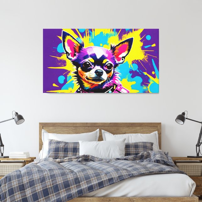 TOILE CHIUAHUA POPART ABSTRAIT (Insitu(Chambre))