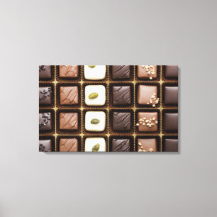 Toile Chocolat de luxe fait main dans une boîte