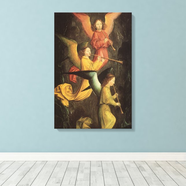 Toile Chœur d'anges par Simon Marmion, Art de la Renaiss (Insitu (Plancher de Bois))