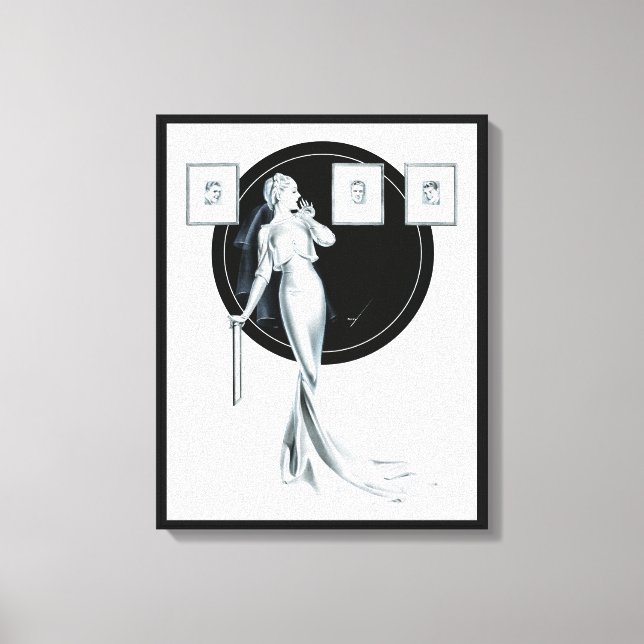 Toile Choix de son homme par George Petty (Recto)