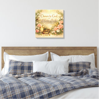 Toile Chosen by God to Nurture Souls Mothers Day Canvas