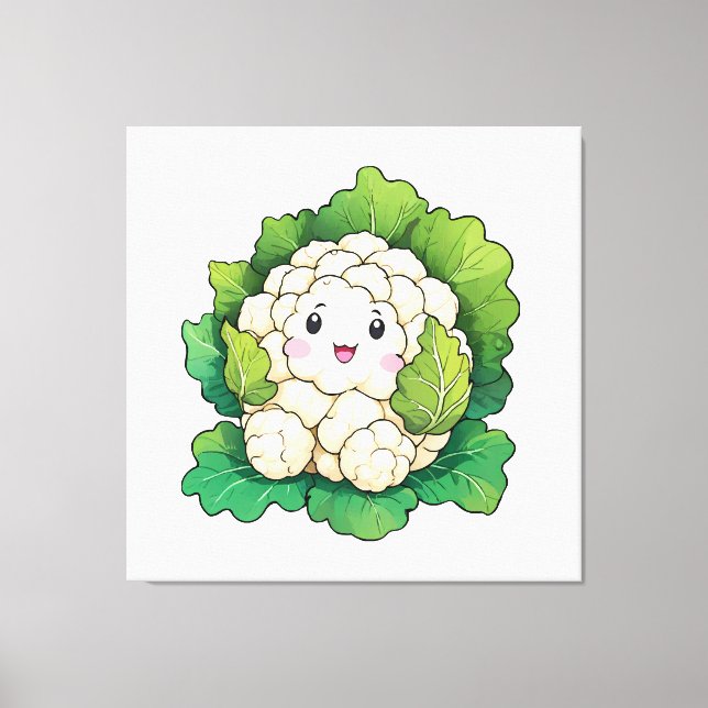 Toile Chou-fleur Kawaii (Recto)