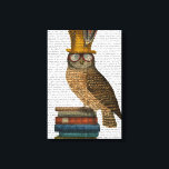 Toile Chouette dans les livres<br><div class="desc">Animaux et nature</div>