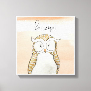 Toile Chouette Soyez sages
