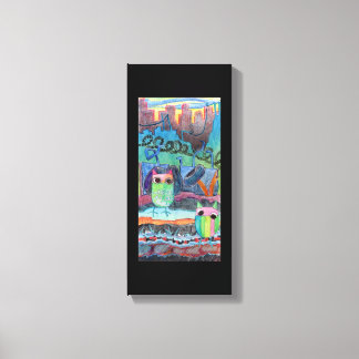 Toile chouettes du centre-ville