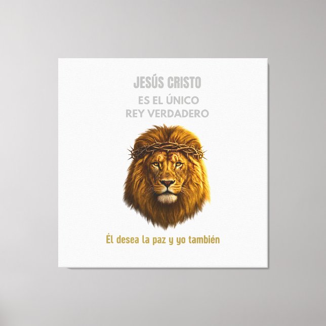 Toile chrétienne Lion de Juda - Jésus-Christ (Recto)