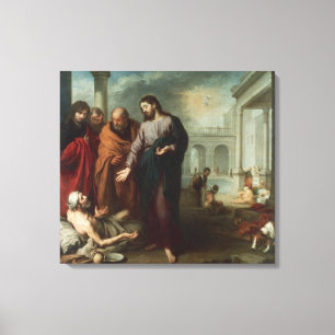 Toile Christ à la piscine de Bethesda, 1667-70 (huile su
