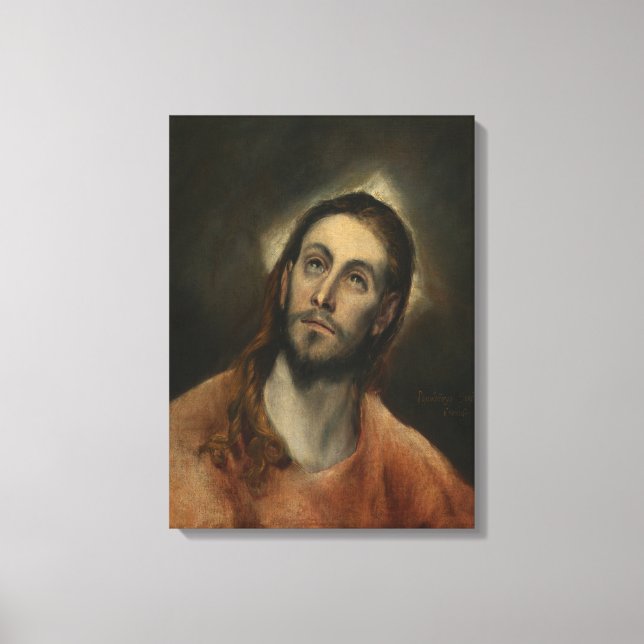 Toile Christ à la prière, 1585-87 (huile sur toile) (Recto)