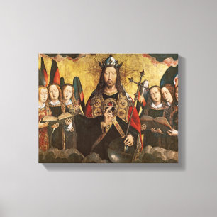 Toile Christ Bénédiction, panneau central d'un triptyque