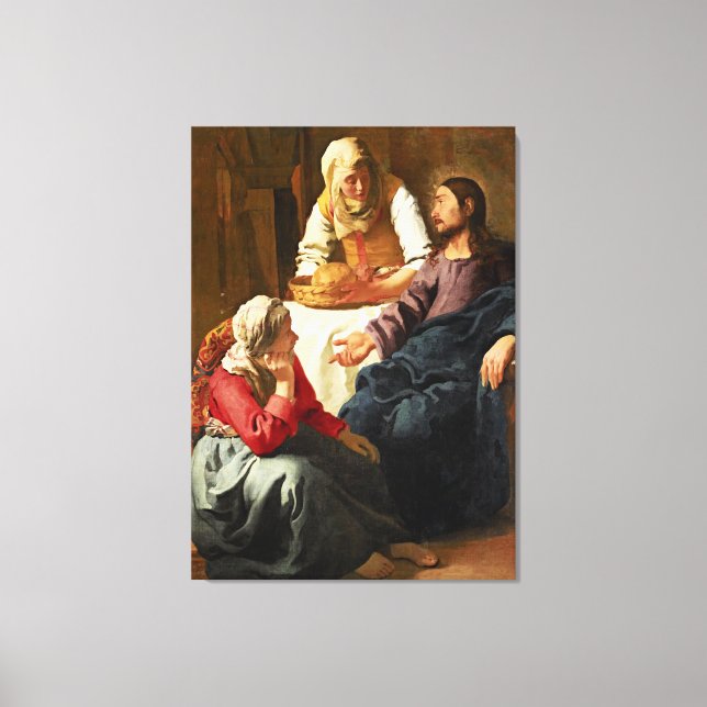 Toile Christ dans la Maison de Martha et Marie (Recto)