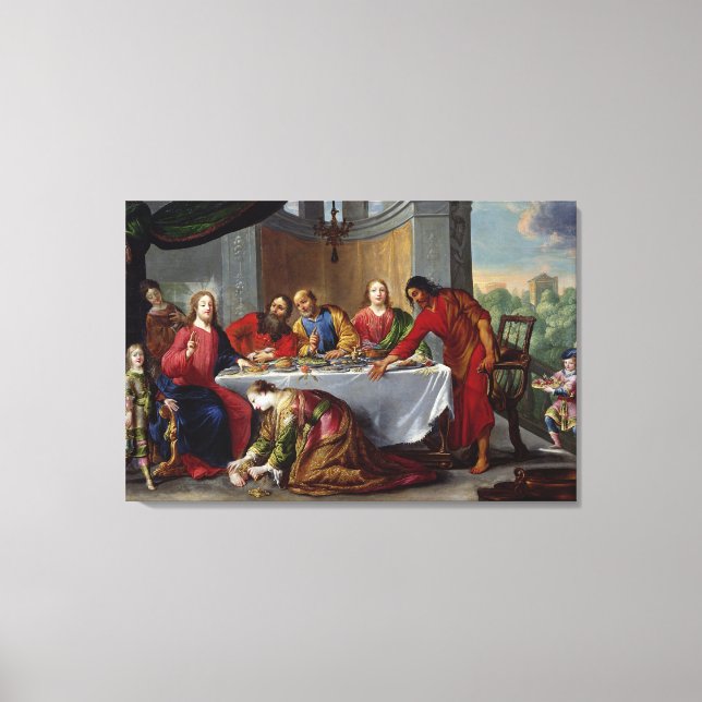 Toile Christ dans la maison de Simon le pharisien (Recto)