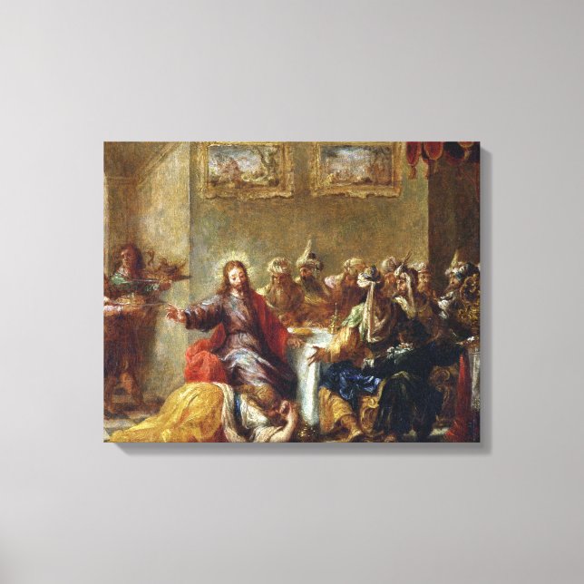 Toile Christ dans la maison de Simon le pharisien, 1660 (Recto)