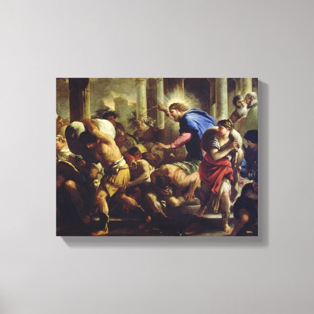 Toile Christ Driving the Merchants from the Temple (Recto)