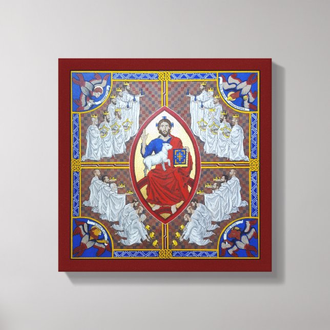 Toile Christ en Majesté et les 24 Aînés (Recto)