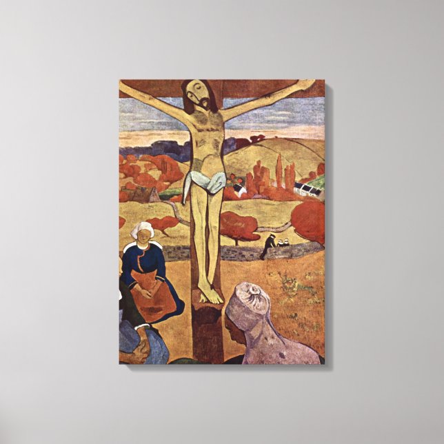 Toile Christ Jaune par Paul Gauguin, Art Vintage (Recto)