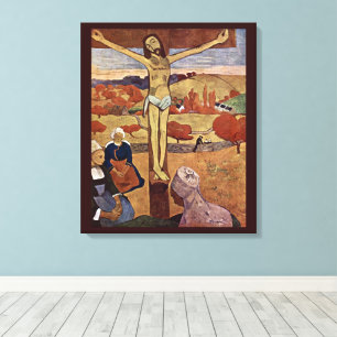 Toile Christ jaune par Paul Gauguin, Beaux-arts vintage