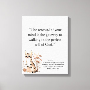 Toile Christian Motivational Wall Art (modifiable)