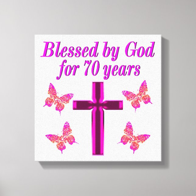 TOILE CHRISTIAN ROSE 70E ANNIVERSAIRE CROSS DESIGN (Recto)